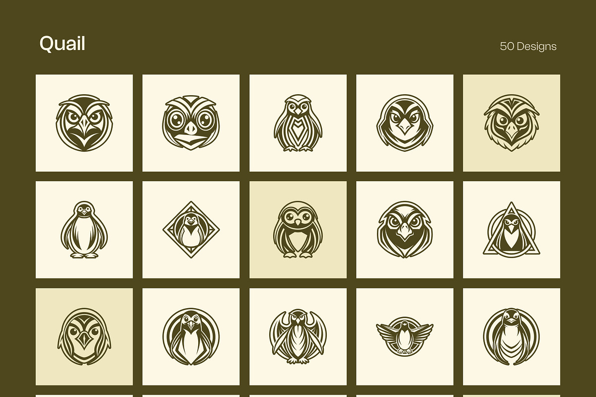 1500 Bird Logo Art Set, a Solid Icon by Creative Stall (Photo 26 of 38)