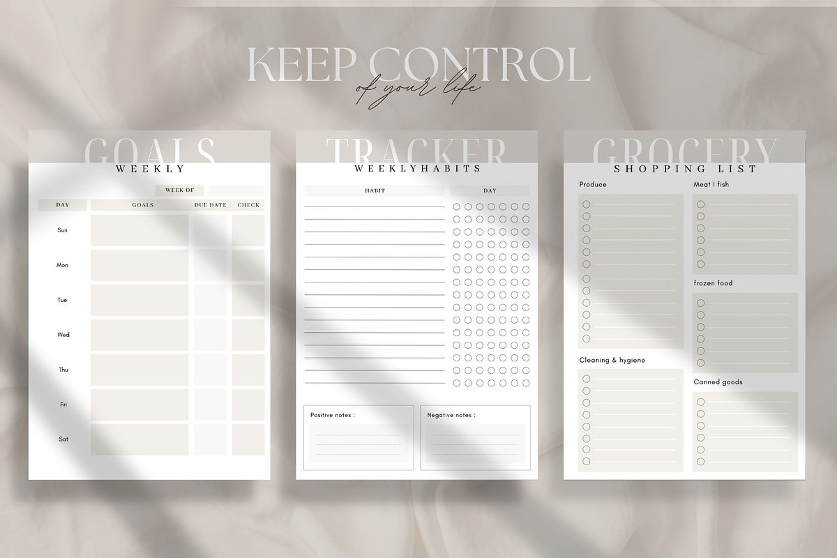 Yearly Printable Planner CANVA, a Magazine Template by Marketello Studio (Photo 4 of 8)