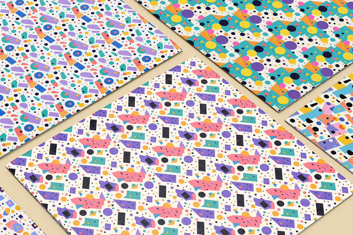 20 Seamless Soft Geometric Patterns, a Pattern Graphic by Nordic Design (Photo 3 of 9)