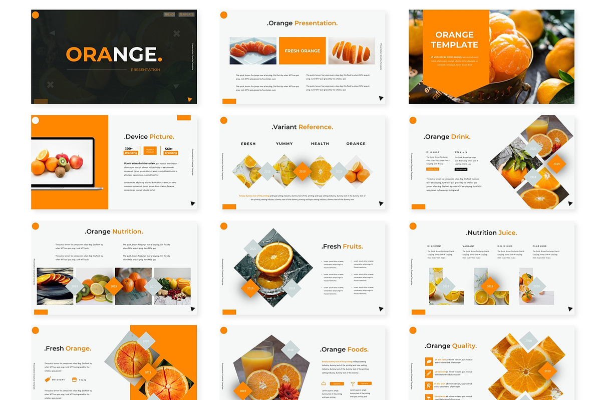 Orange - Powerpoint Template, a Presentation Template by AQR Studio