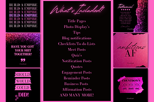 Black & Pink Boss Instagram Template