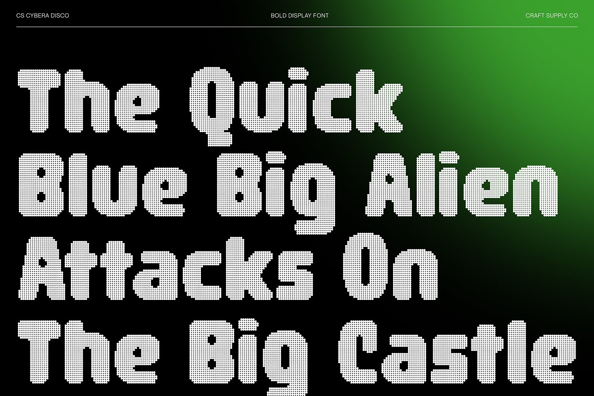 CS Cybera Disco, a Sans Serif Font by Craft Supply Co. (Photo 5 of 8)