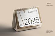 2026 Desk Calendar - FNER, a Stationery Template by fakhroo (Thumbnail 1 of 5)
