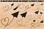 Paper Airplane Heart SVG Bundle, an Illustration by jahid234 (Thumbnail 1 of 31)