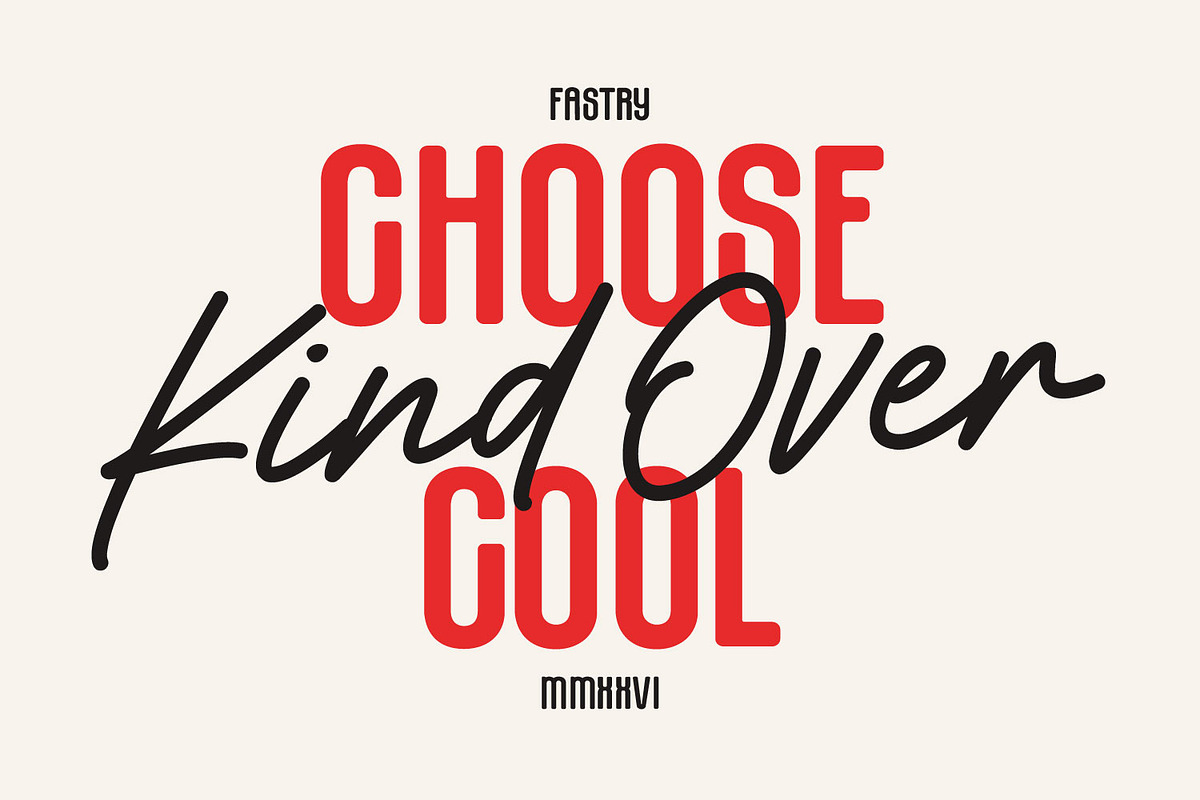 Fastry Font Duo Signature Sans Combo, a Script Font by Maulana Creative (Photo 2 of 7)