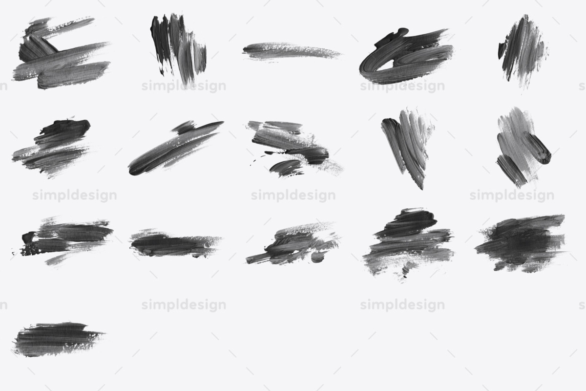Stamp Acrylic Strokes Photoshop Brus, a Brush Add-On by SimplDesign (Photo 7 of 7)