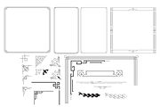 Ornamental Modern Frames, an Object Graphic by Tasha's Verse (Thumbnail 2 of 5)