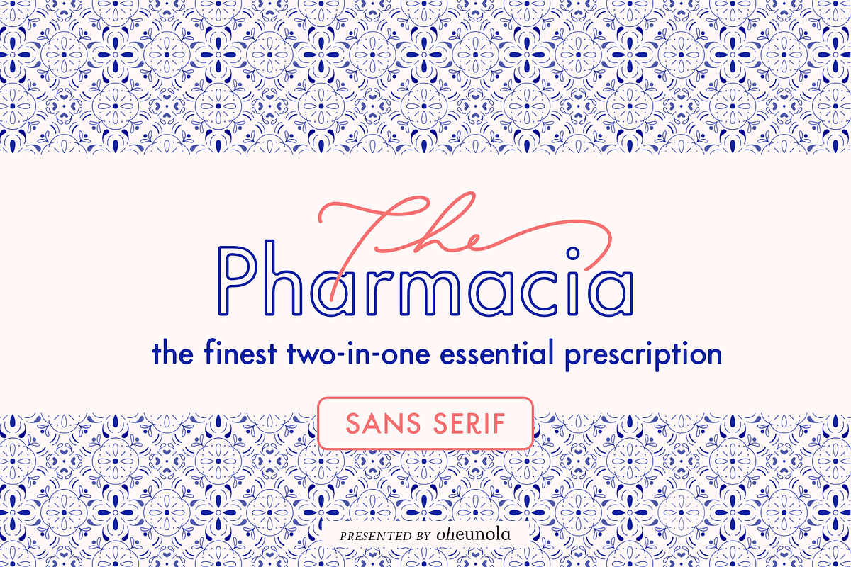 Pharmacia Sans Serif, a Sans Serif Font by Oheunola (Photo 1 of 8)