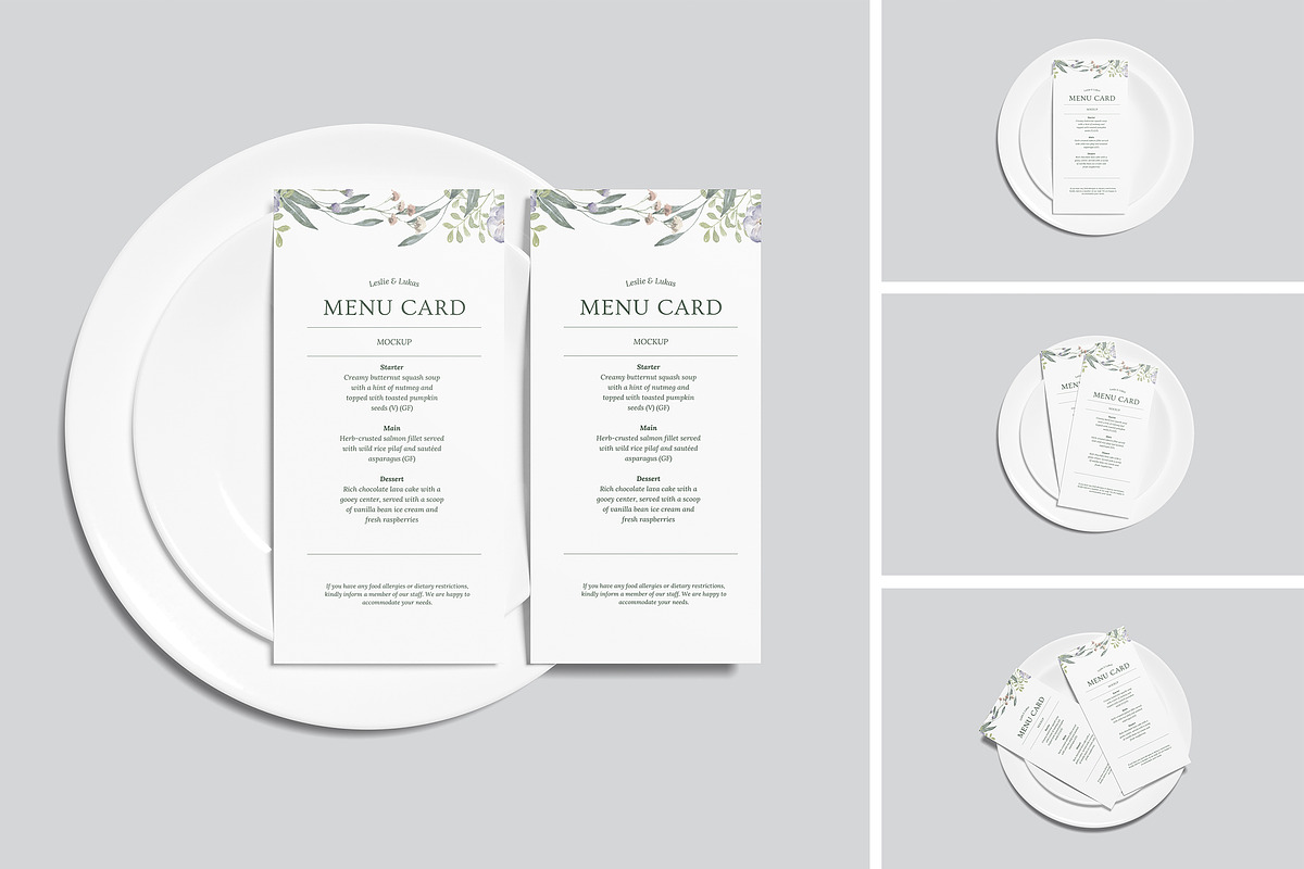Menu Card Mockup, an Advertising Mockup by Twins_studio926 (Photo 1 of 5)