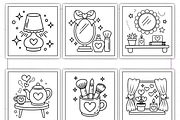 Cozy Girly Coloring Pages Bold and E, a Decorative Illustration by Ink Gallery (Thumbnail 8 of 9)