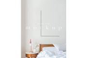Bedroom Mockup Customisable Editable, a Print Template by The White Space Co. (Thumbnail 3 of 8)