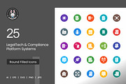 25 LegalTech & Compliance Icons., a Solid Icon by IconBunny (Thumbnail 1 of 2)