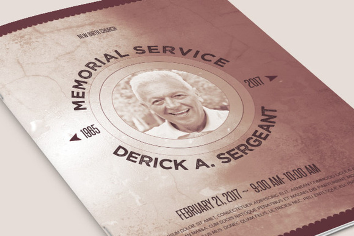 Remembrance Funeral Program Bundle, a Brochure Template by loswl (Photo 5 of 9)