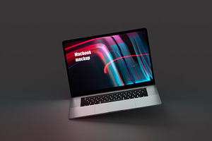 MacBook On Desk Mockup