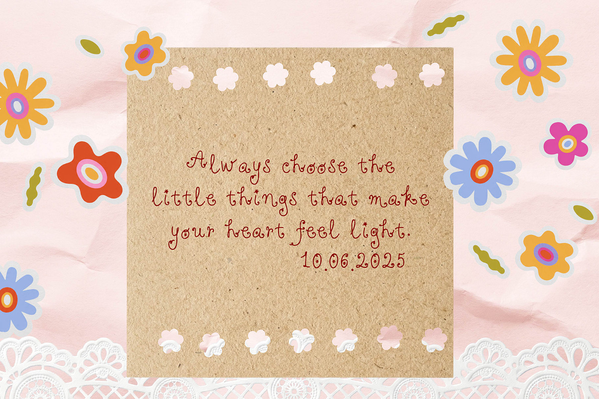 Whimsy - Curly Handwritten Font, a Handwritten Font by DreamoraArt (Photo 6 of 6)