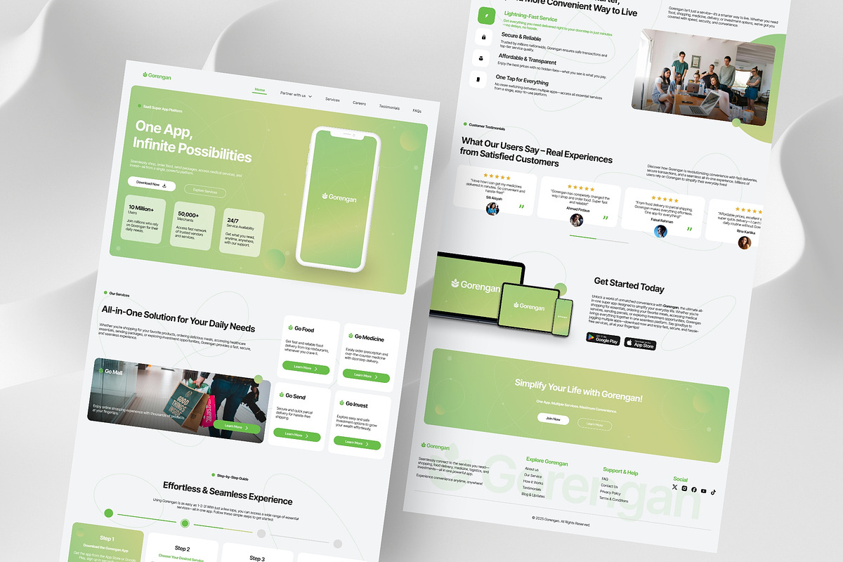 SaaS Website Landing Page, a Websites & App Template by FIBRINOSÄ (Photo 5 of 6)