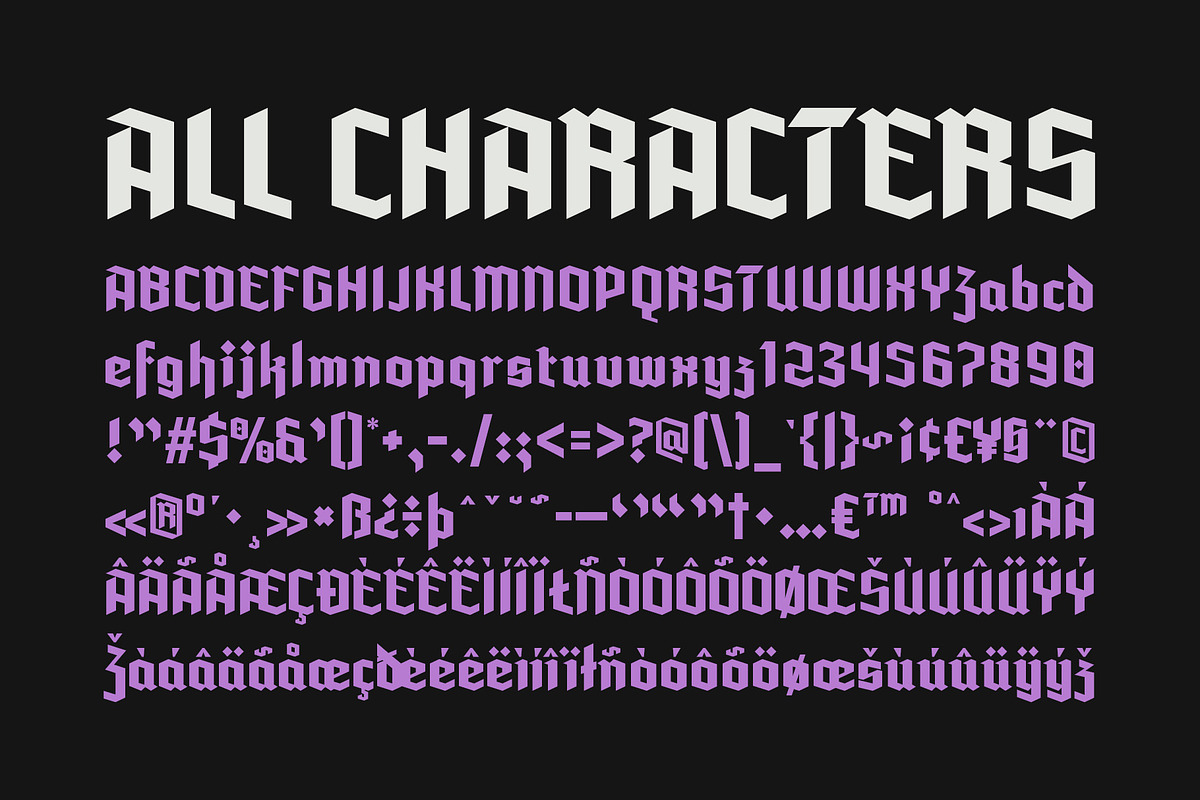CS Closer – Gothic Font, a Sans Serif Font by Craft Supply Co. (Photo 8 of 8)