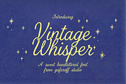 Vintage Whisper Handwritten Script, a Handwritten Font by gafaroff studio (Thumbnail 1 of 8)