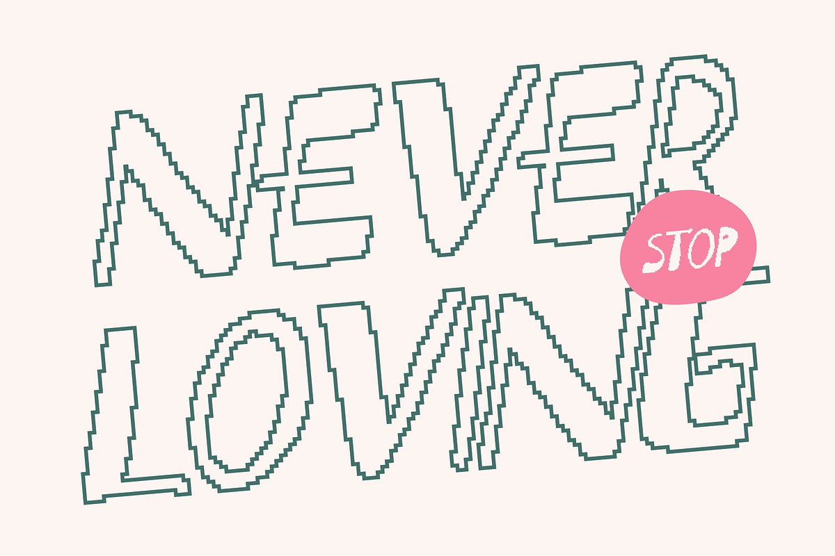 CS Gamalies Pixel, a Handwritten Font by Craft Supply Co. (Photo 2 of 8)