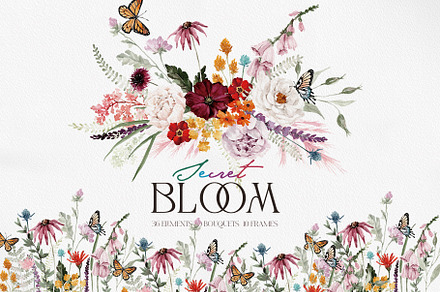 Watercolor Flower - Secret BLOOM, a Decorative Illustration by Beigetime