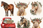 Cozy Barn Christmas Clipart Bundle, a Seasonal Illustration by Design Scotch (Thumbnail 3 of 8)