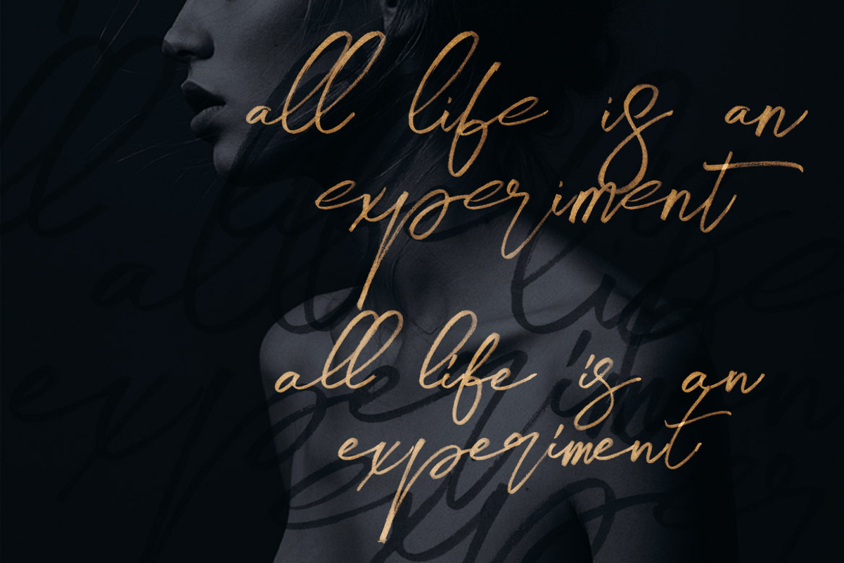 Midnight Brush & SVG Font, a Script Font by Cruzine (Photo 11 of 19)