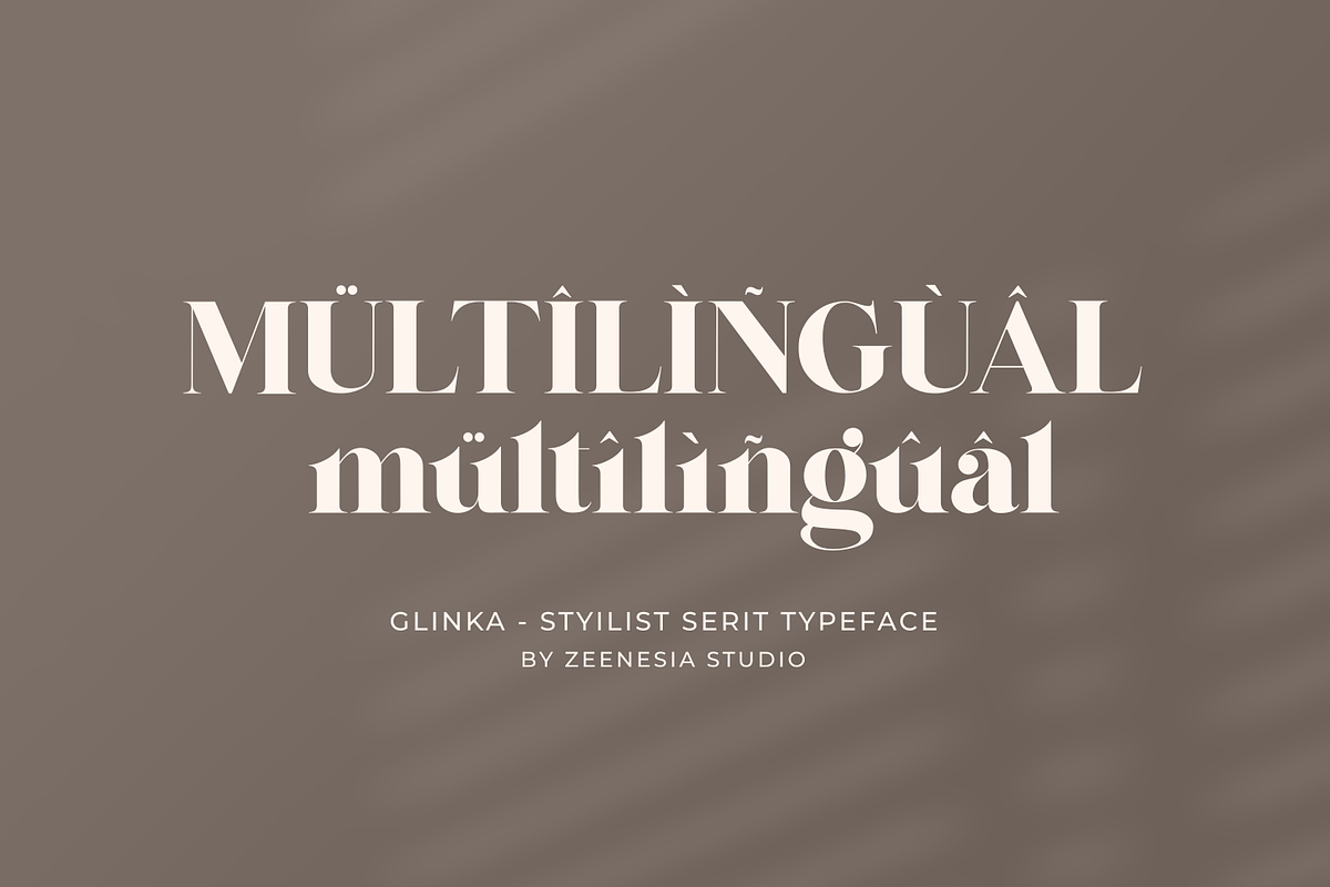 Glinka - A Stylist Serif Font, a Serif Font by zeenesia (Photo 23 of 25)