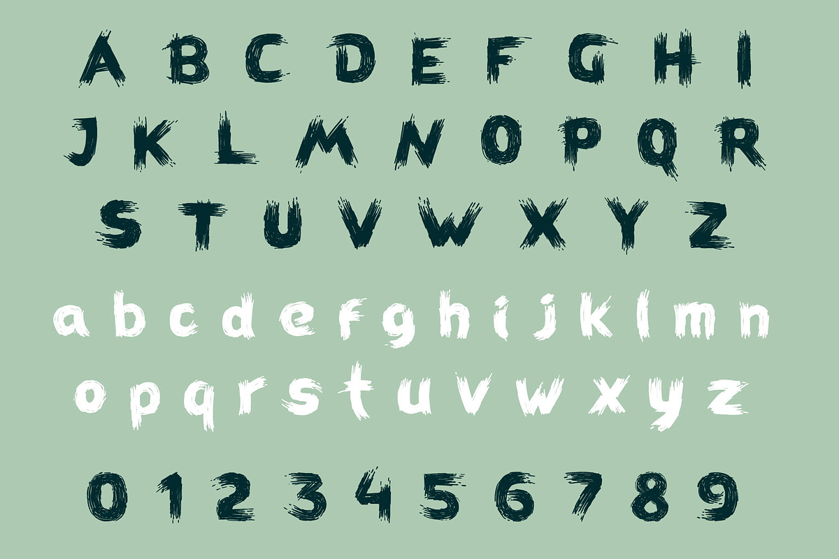 Shtrih font preview 2
