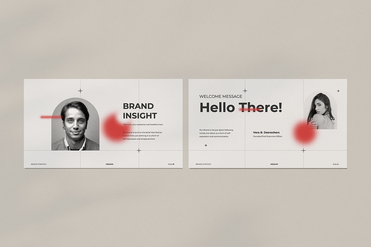 Megumi Brand Strategy - Powerpoint, a Presentation Template by Surotype (Photo 6 of 10)