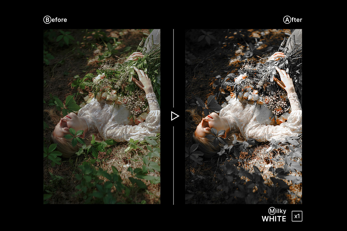 Milky White - Actions and Presets, a Preset Add-On by Hydrozi Presets (Photo 2 of 6)