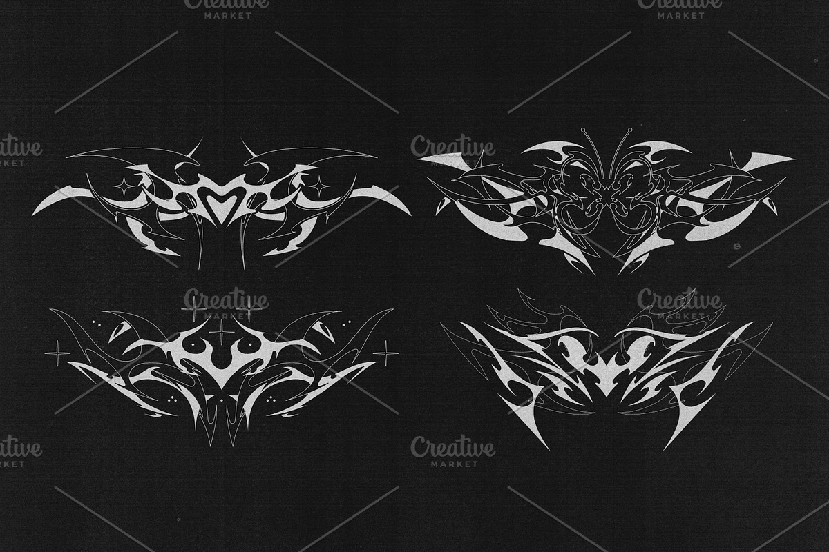 CYBER SIGILISM + NEO TRIBAL GRAPHIC, an Object Graphic by BonkiStudio (Photo 15 of 20)