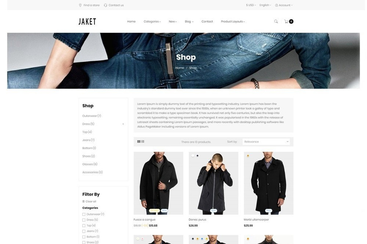 AP JACKET PRESTASHOP THEME, a Websites & App Template by apollotheme (Photo 6 of 8)