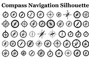 Compass Navigation Silhouette Set, a Graphic by hafijul (Thumbnail 1 of 14)
