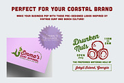 Vintage Tropical Surf Logo Templates, a Branding & Logo Template by sungirlgraphics (Thumbnail 6 of 12)
