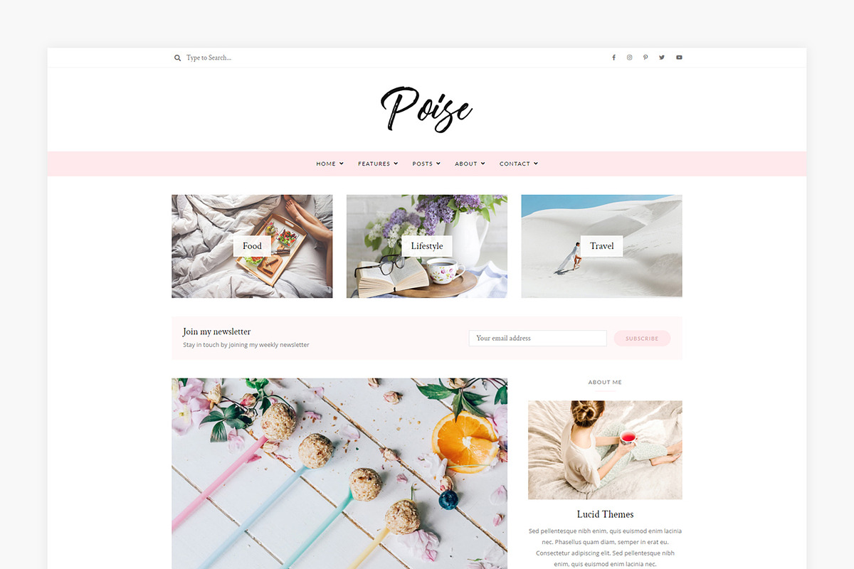 Poise - WordPress Blog Theme, a WordPress Template by Lucid Themes (Photo 4 of 6)