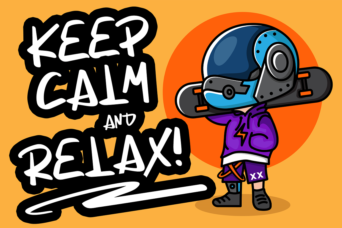 Master Calm | Stylish Graffiti Font, a Script Font by Tigadestd Type (Photo 4 of 6)