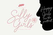 Silly Girls - Handwritten Font, a Script Font by HIRO.std (Thumbnail 1 of 11)