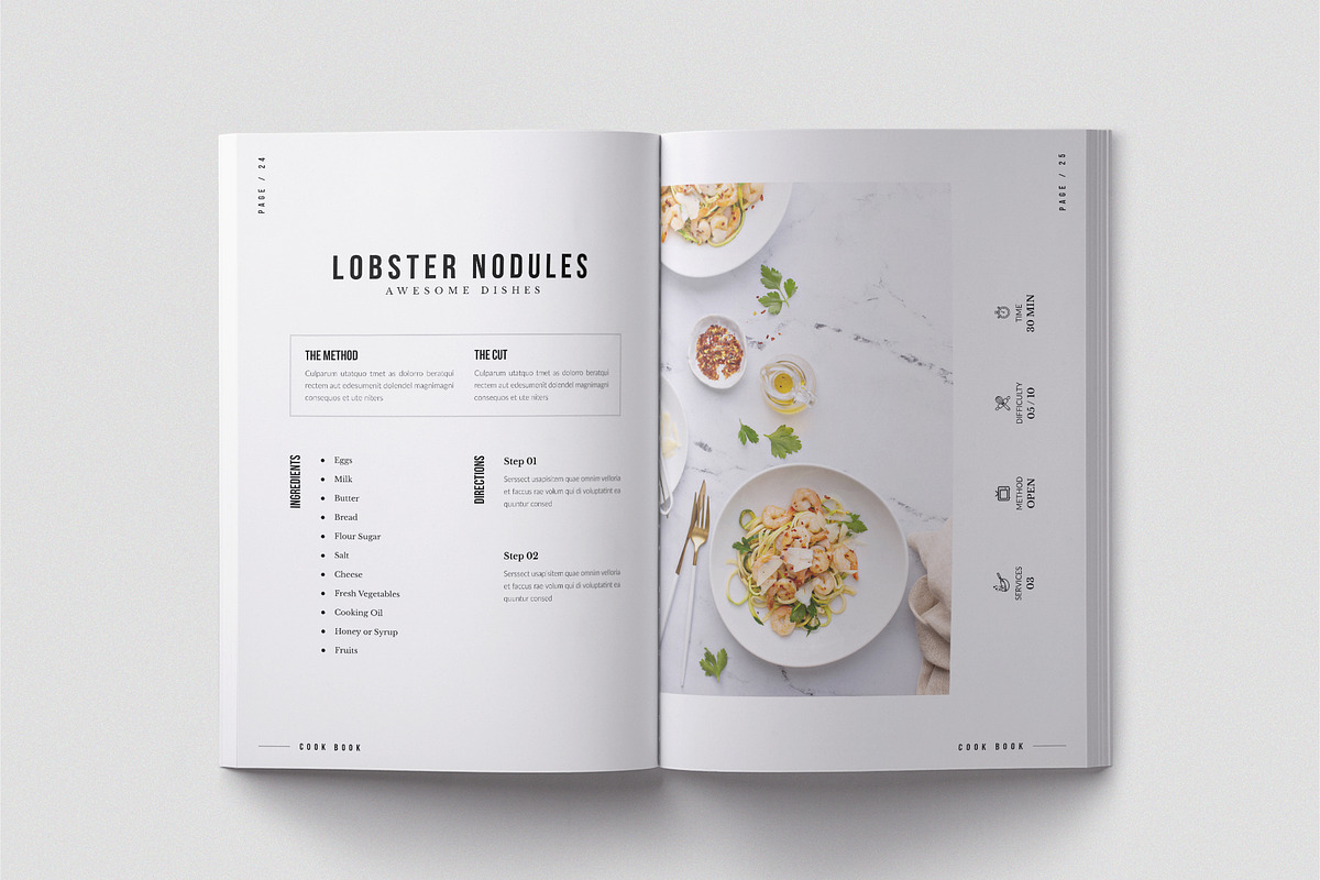 Cookbook Recipe Book Template, a Brochure Template by TemplateFolio-Shop (Photo 12 of 17)