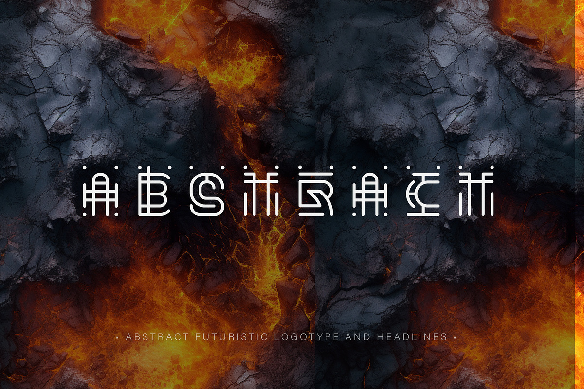Future Abstract Font, a Font by artyway (Photo 4 of 5)