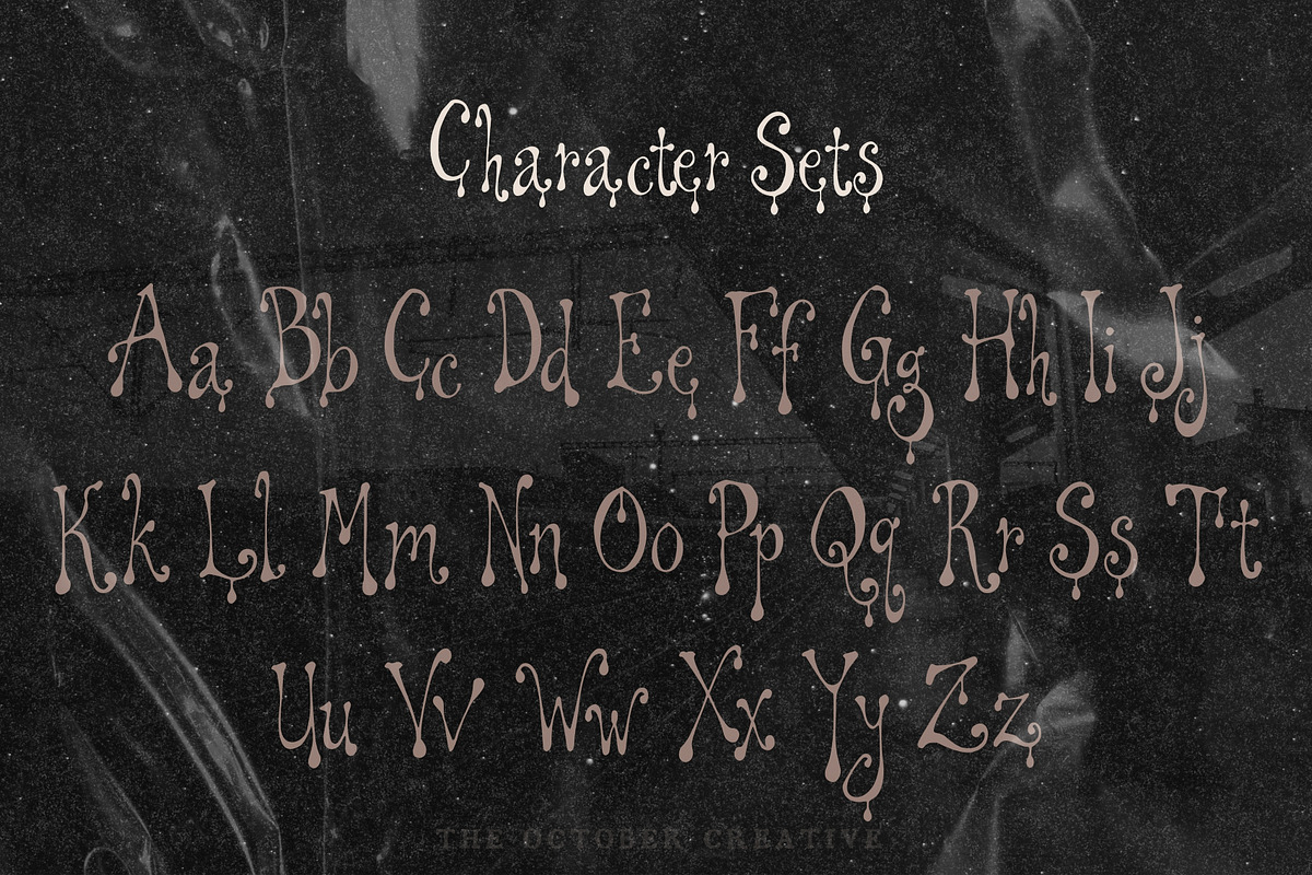 Nightmilk Melting Display Font, a Handwritten Font by The October Creative (Photo 3 of 8)