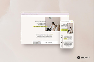 Showit Website Template - Podcast
