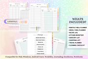 Pastel Digital Planner ( 564 Pages ), a Stationery Template by Tas Creative Studio (Thumbnail 3 of 8)