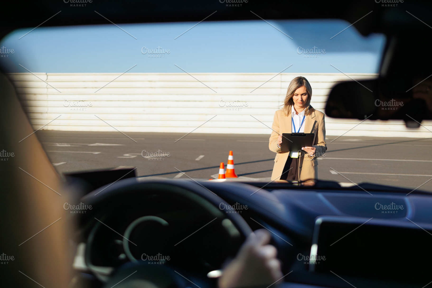 Driver Evaluation Scene, a Person Photo by Andrii Borodai