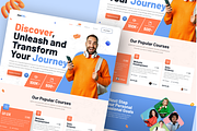Online Learning Landing Page UI, an UI Kit Template by nwdigitalstore (Thumbnail 3 of 4)