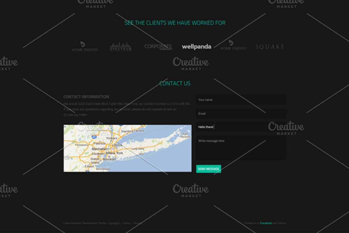 Laika Responsive One Page Portfolio, a Landing Page Template by CoralixThemes (Photo 5 of 5)