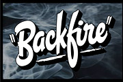 Backfire, a Script Font by Art And Sign Unlimited (Thumbnail 1 of 5)