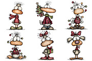 Whimsical Christmas Goose Clipart, an Illustration by Pixels.Craft (Thumbnail 5 of 6)