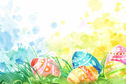 Spring Easter Watercolour, an Illustration by VetalStock (Thumbnail 3 of 10)