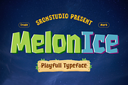 Melon Ice - Playful Font, a Handwritten Font by Sronstudio (Thumbnail 1 of 12)