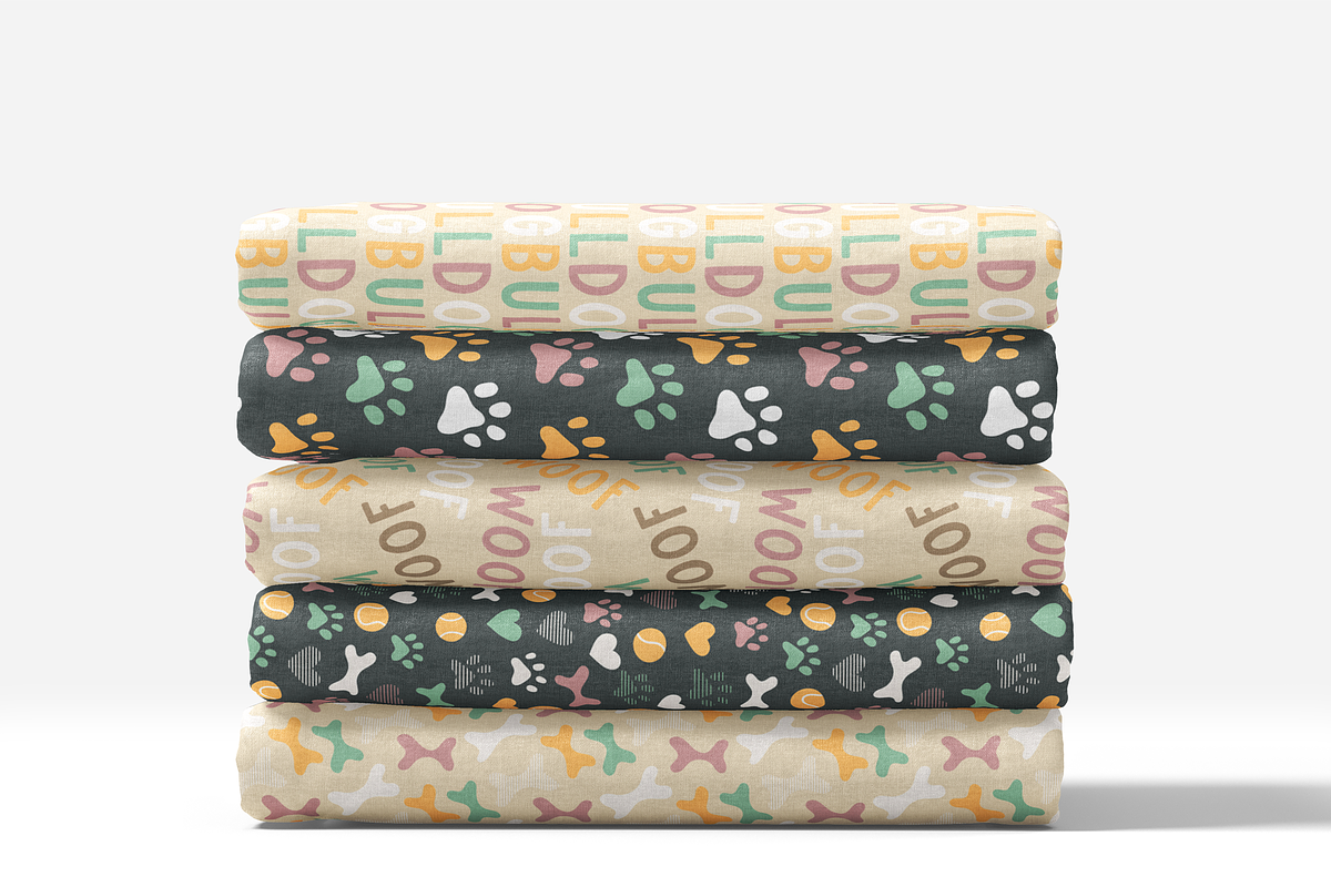Cute puppy dog pattern bundle, a Pattern Graphic by RevolutionizZed (Photo 4 of 17)